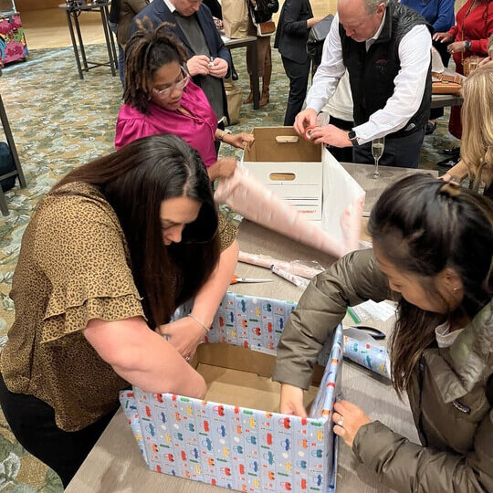 Birthday box wrapping activity