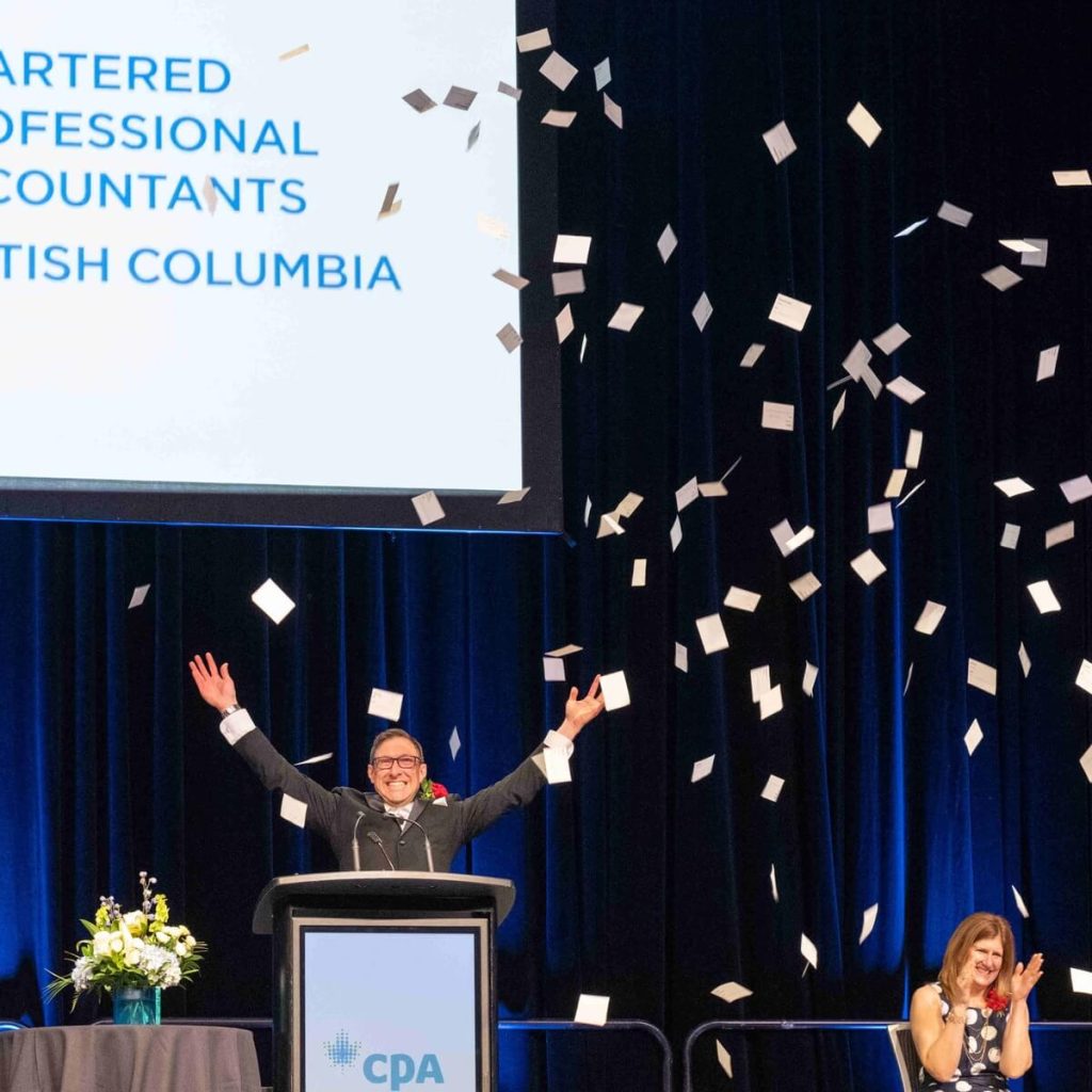 professional-emcee-corporate-gala-stage-CPABC-Convocation-THROWING IN AIR 2023 Stefano 2